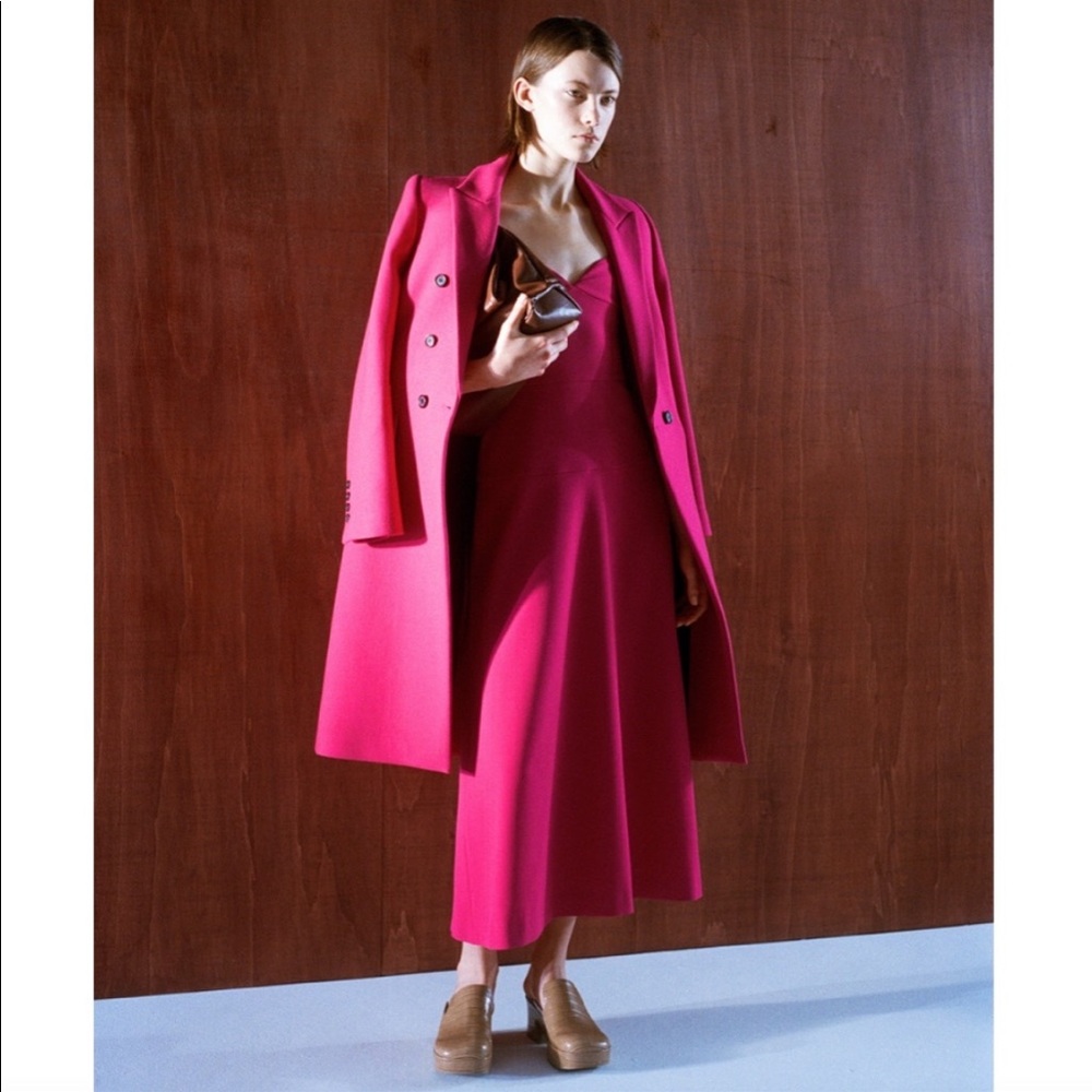 Zara hot pink Bustier corset midi dress - Picture 6 of 15